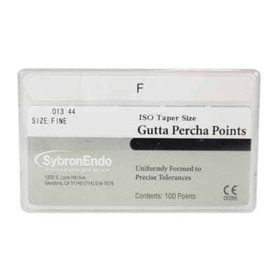 Kerr Tapered Gutta Percha Points, Fine (F), 100/Box, #12644 thumbnail 9