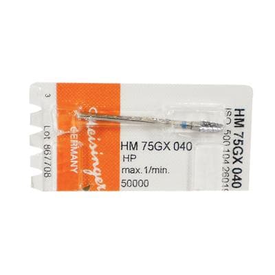 Meisinger HM75GX-040-HP Lab Carbide Bur, Tapered Round End, X-Cut, Medium, 4.0 mm, HP, 1 Each thumbnail 7
