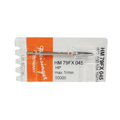 Meisinger HM79FX-045 Lab Carbide Bur, Fine Round End Taper, X-Cut, HP, 4.5 mm Diameter, 1/Pkg thumbnail 8