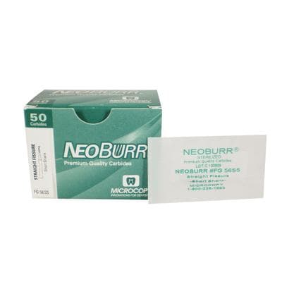 NeoBurr® Operative Carbide Bur FGSS #57, Flat End Fissure, 1.0 mm Diameter, 3.8 mm Length, 50/Pkg thumbnail 2