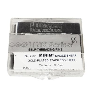 TMS Link Series Self-Threading Pins, Minim Single Shear Kit, Gold-Plated Stainless Steel, 0.021"/0.525 mm, 50 Pins, L522 - TMS® Link Series® Self-Threading Pins – Minim Single Shear Kits, Gold-Plated Stainless Steel - Bulk Kit - Image 1