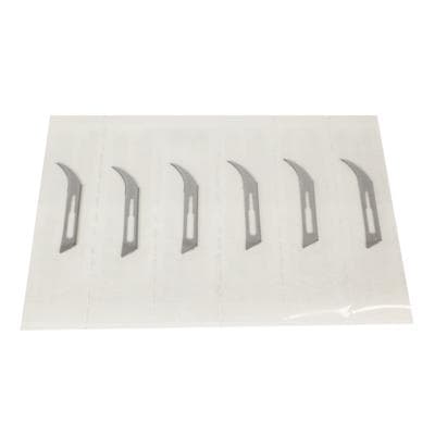Bard-Parker Carbon Steel Scalpel Blades, Size 12, Nonsterile, Individually Packaged, 6/Pkg - Carbon Steel Blades and Handle – Nonsterile, 6/Pkg - 12 - Image 1