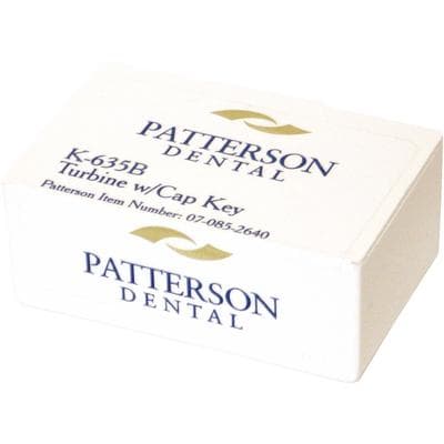 Patterson® Replacement Turbine with Cap Key for KaVo 635B Handpiece, Push Button Autochuck, Ceramic Radial Bearing, 1.59-1.6 mm Bur Diameter, 1/Pkg - Patterson® Replacement Turbines with Cap Key - For KaVo 635B - Image 1