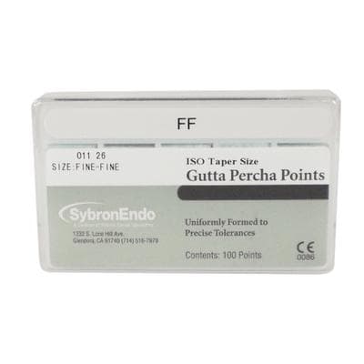 Kerr Tapered Gutta Percha Points, Fine-Fine (FF), 100/Box, #13985 thumbnail 12
