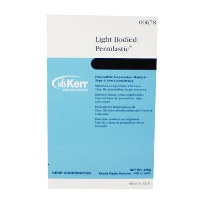 Kerr Permlastic Light Body Polysulfide Impression Material, Standard Package (1 Tube Base 95g, 1 Tube Catalyst 130g, Mixing Pad), #00678 thumbnail 15