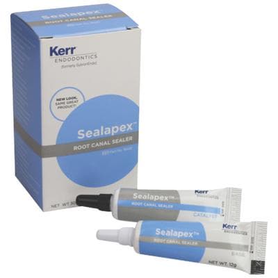 Kerr Sealapex Root Canal Sealer Standard Pack, Non-Eugenol Calcium Hydroxide, 12 g Base + 12 g Catalyst + Mixing Pad, 1 Kit, #18432 thumbnail 25