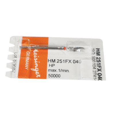 Meisinger HM251FX-040 Lab Carbide Bur, Fine Taper, Round End, X-Cut, HP, 4.0 mm, 1/Pkg thumbnail 8