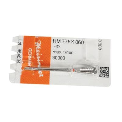 Meisinger HM77FX-060 Lab Carbide Cutter, Fine Pear, X-Cut, 6.0 mm, HP, 1/Pkg thumbnail 7