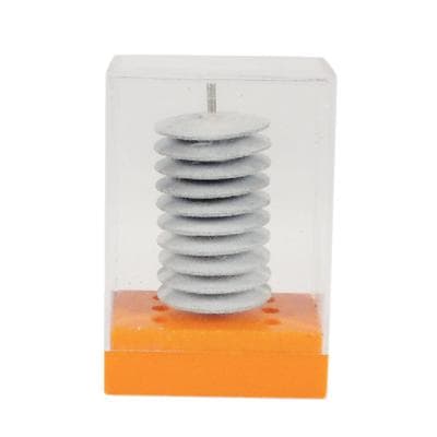 Meisinger 9613V-220 Flexible Porcelain Polisher, Knife Edge, White, Medium, Unmounted, 22 mm, 10/Pkg thumbnail 7