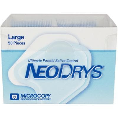 Microcopy NeoDrys Original Saliva Absorbent Cotton Roll Substitute, Large, Blue, 50/Pk, DYL thumbnail 21