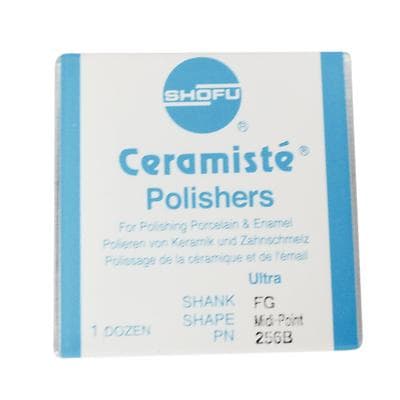 Shofu CeraMisté Soft Polishers, FG, Ultra, Midi-Point, #060, Grey/Yellow, 12/Pk, 256B thumbnail 15