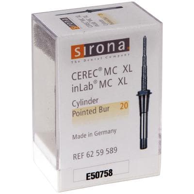CEREC All-In-One Cylinder Pointed Milling Bur, 20 mm, 6/Pkg thumbnail 8