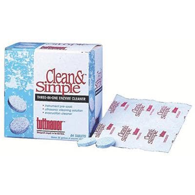 Tuttnauer Clean & Simple Ultrasonic Cleaning Tablets, Enzymatic, 64/Pk, CS0064 thumbnail 15