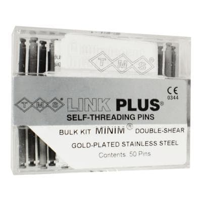 TMS Link Plus Self-Threading Pins, Gold-Plated Stainless Steel, Minim Double-Shear Bulk Kit, 0.021" (0.525 mm), Silver, 50/Pk, L732 thumbnail 17
