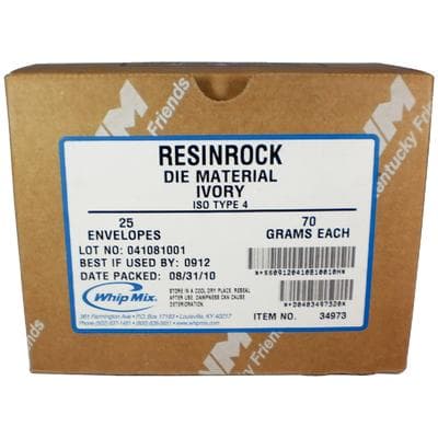 Whip Mix ResinRock Type IV Resin-Fortified Die Stone, Pre-weighed 70g Envelopes, Ivory, 25/Pack, #34973 thumbnail 6