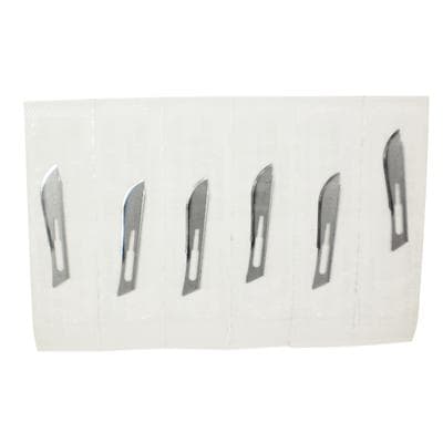 Bard-Parker Carbon Steel Scalpel Blades, Size 10, Nonsterile, 6/Pkg - Carbon Steel Blades and Handle – Nonsterile, 6/Pkg - 10 - Image 1