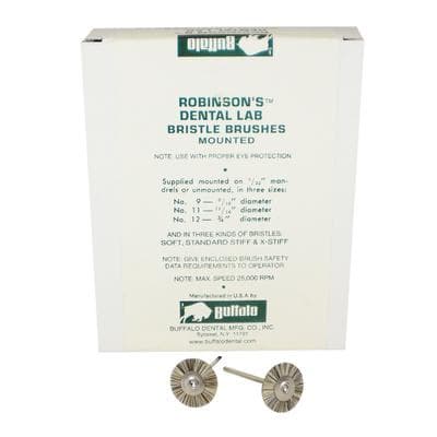 Buffalo Dental Abbott-Robinson Bristle Brush #12 Standard Stiff, HP Shank, Silver Gray, 144/Pkg, 06164 thumbnail 14