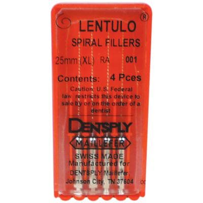 Lentulo Stainless Steel Spiral Fillers, RA, 25 mm, #1, Red, 4/Pk, 671570 thumbnail 12