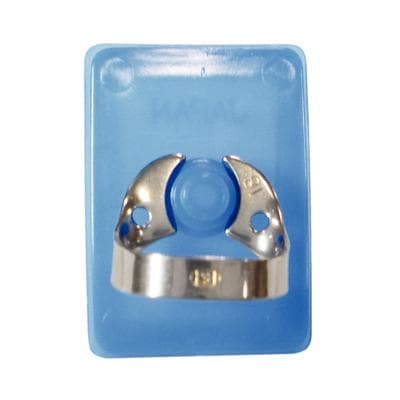 Dentech Rubber Dam Clamp, Wingless, Size 18, Bicuspid/Molar, 1/Pkg - Rubber Dam Clamps, Bicuspid - Molar, Wingless, 18 - Image 1
