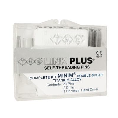 TMS Link Plus Minim Double Shear Pins Complete Kit, Titanium Alloy, Silver, 0.021"/0.525 mm, 20 Pins, 2 KODEX Drills, 1 Hand Driver, L-841 thumbnail 11