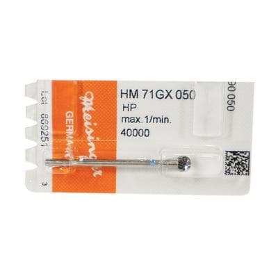 Meisinger HM71GX-050 Lab Carbide Bur, Round, X-Cut, Medium, 5.0 mm, HP, 1/Pkg thumbnail 8