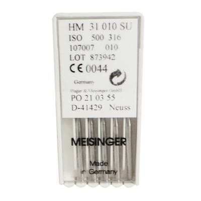 Meisinger Tungsten Carbide Bur #557, HM31 Straight Fissure Cross Cut, FG Extra Long (Surgical), 1.0 mm Diameter, 5/Pkg thumbnail 5