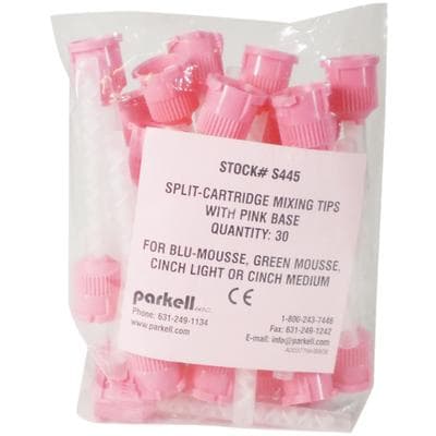 Parkell Blu-Mousse Split-Cartridge Mixing Tips, Pink Base, 30/Pk, S445 thumbnail 5