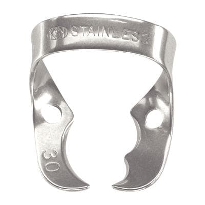 Dentech Rubber Dam Clamp, Bicuspid-Molar, Wingless, Size 30 - Rubber Dam Clamps, Bicuspid - Molar, Wingless, 30 - Image 1