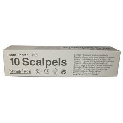 Bard-Parker Disposable Sterile Scalpel, #10 Stainless Steel Blade, Standard Handle, 10/Box, 371610 thumbnail 7