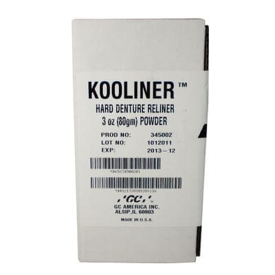 GC America Kooliner Hard Chairside Denture Reline Material, Powder Refill, 3 oz (80 g), Pink, 1/Bottle, 345002 thumbnail 15