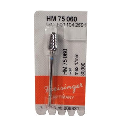 Meisinger HM75-060-HP Lab Carbide Bur, Acrylic Round End Taper, Plain Cut, Medium, 6.0 mm Diameter, HP, 1 Each thumbnail 8