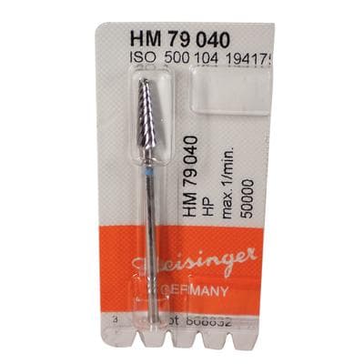 Meisinger HM79-040 Lab Carbide Bur, Round End Taper, Plain Cut, Medium, HP, 4.0 mm Diameter, 1/Pkg thumbnail 8