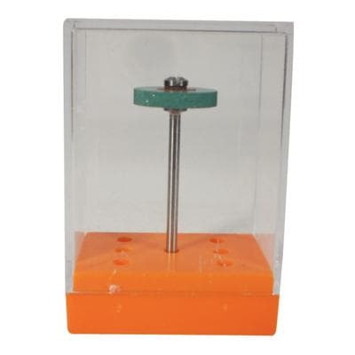 Meisinger Twist Porcelain Polisher, Wheel, Coarse, Green/Orange, 17.0 mm, Handpiece, 1/Pkg, 9752G-170-HP-GR/O thumbnail 12
