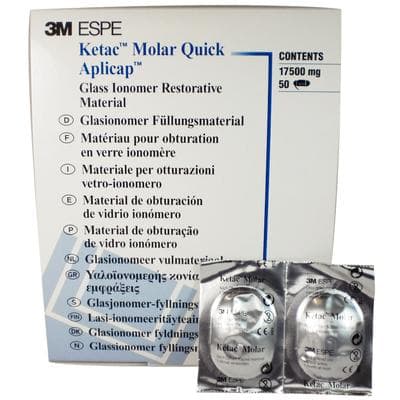 3M (Solventum) Ketac Molar Quick Aplicap Glass Ionomer Restorative, Shade A3, Refill, 50 Capsules, 56364 thumbnail 16