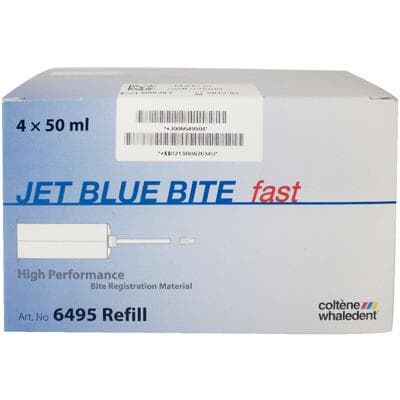 Coltene Jet Blue Bite Bite Registration Vinylpolysiloxane, Fast Set, 50 mL Cartridges, 4/Pack Refill (C6495) thumbnail 10