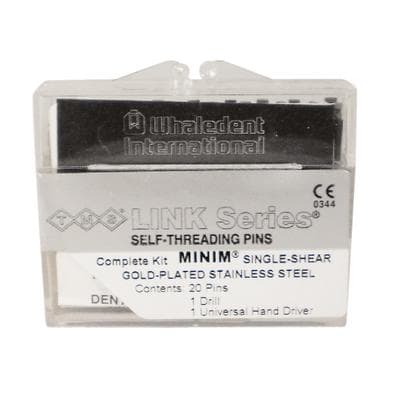 TMS® Link Series® Self-Threading Pins – Minim Single Shear Kits, Gold-Plated Stainless Steel, 0.021"/0.525 mm, Complete Kit, L521 - TMS® Link Series® Self-Threading Pins – Minim Single Shear Kits, Gold-Plated Stainless Steel - Complete Kit - Image 1
