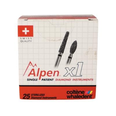 Alpen X1 Single-Use Diamond Bur, FG, #909-042C, Wheel, Coarse, Green, 25/Pk, X909C042 thumbnail 16
