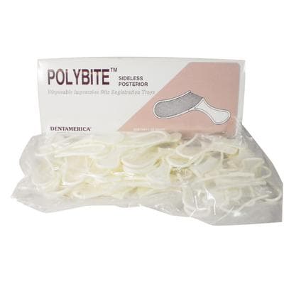 Dentamerica Polybite Disposable Bite Trays, Sideless Posterior, 50/Box, #889 thumbnail 21