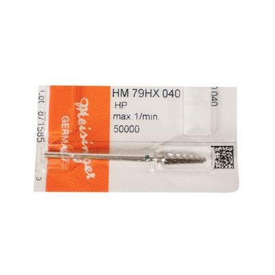 Meisinger HM79HX-040-HP Lab Carbide Bur, Coarse Round End Taper, X-Cut, 4.0 mm Diameter, Handpiece, 1 Each thumbnail 7