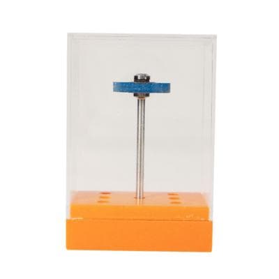 Meisinger 9752M-170-HP-B/O Porcelain Polishing Wheel, Medium Grit, Blue/Orange, HP Shank, 17.0 mm, 1 Each thumbnail 9