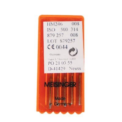 Meisinger HM246-008 FG Trimming & Finishing Tungsten Carbide Bur, 0.8 mm, Flame/Bullet Shape, Fine 8-12 Flutes, 5/Pack thumbnail 6