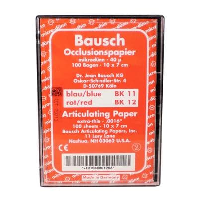 Bausch Arti-Check Articulating Paper, Full Mouth Sheets, Red, 40 Micron (0.0016"), 100 Sheets, BK-12 thumbnail 7