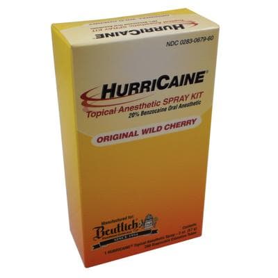 HurriCaine Topical Anesthetic Spray Kit, 20% Benzocaine, Wild Cherry, 2 oz Can + 200 Disposable Extension Tubes, 1 Kit, NDC 0283-0679-60 thumbnail 10