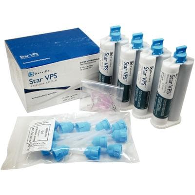 Start VPS Regular-Set Ultra-Light Vinyl Polysiloxane Impression Material, 4 x 50 mL Cartridges with 12 Mixing Tips thumbnail 4