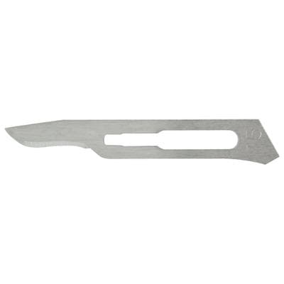 Miltex Scalpel Blades, Carbon Steel, #15, 100/Bx - MILTEX SCALPEL BLADES CARBON STEEL #15 100/BX - Image 1