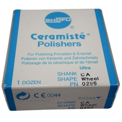 Shofu Ceramisté Ultra CA Wheel Polisher, Yellow Band, Silicon Carbide, ISO #090, 12/Pk, #0256 thumbnail 7