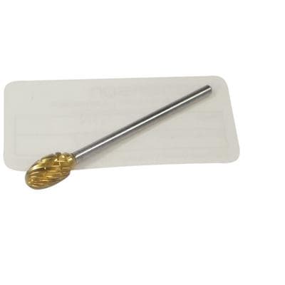 Patterson® Gold Titanium Nitride Lab Bur, Football, #52C, 6.350 mm Diameter, 9.525 mm Length, HP Standard, 1/Pkg thumbnail 2