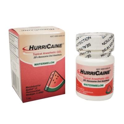 HurriCaine Topical Anesthetic Gel, 20% Benzocaine, Watermelon, 1 oz Jar, 1/Pk, NDC 0283-0293-31 thumbnail 11