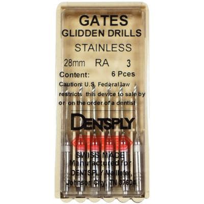 Dentsply Maillefer Gates Glidden Drills, RA, Size 3, 28 mm Short, 6/Pk, 671532 thumbnail 11