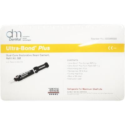 Ultra-Bond Plus Dual-Cure Resin Cement Refill Kit, Shade B0, 6g Syringe with Try-In Paste, 032599350 thumbnail 12